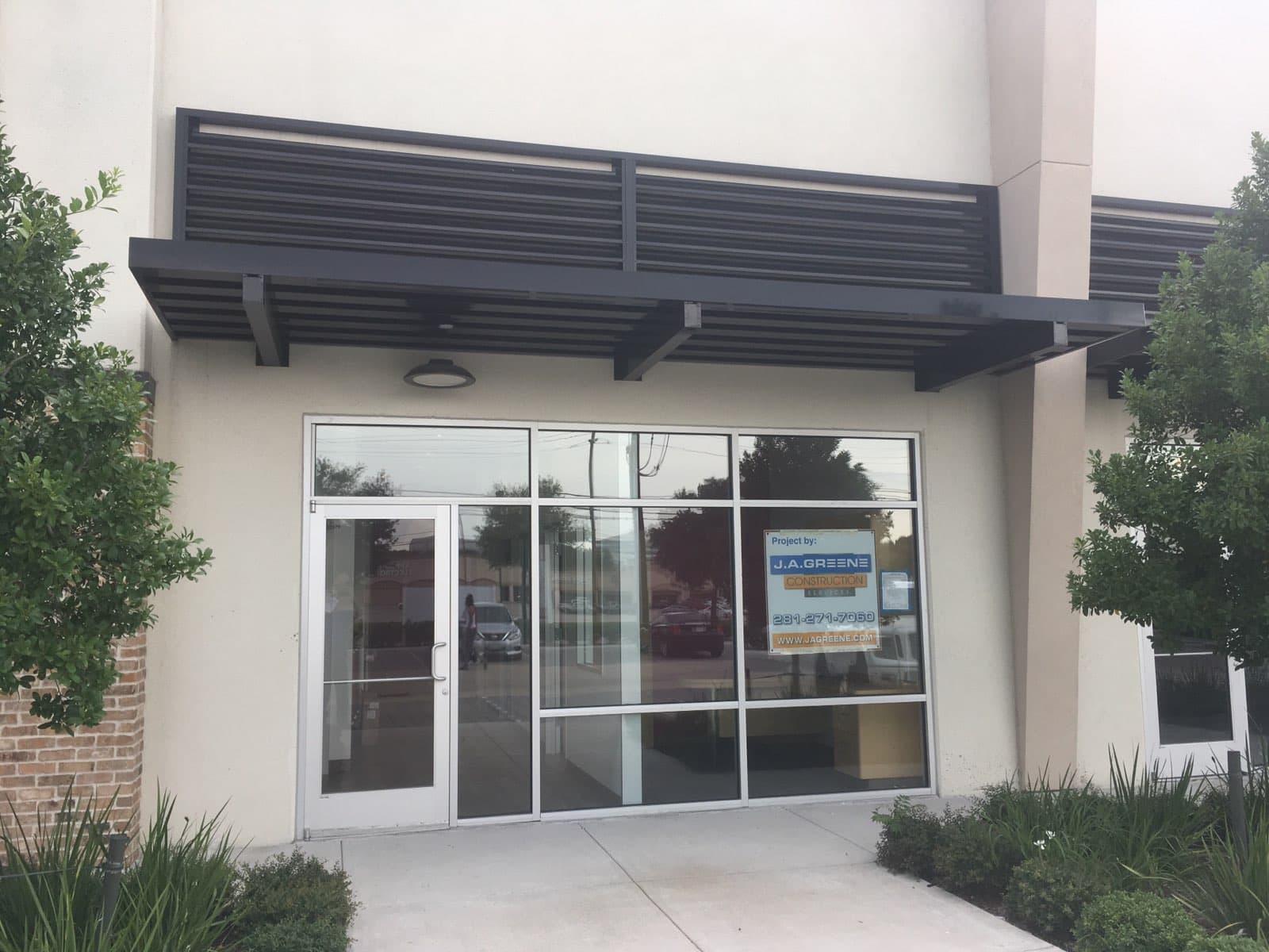 Custom extruded aluminum awnings, walkway covers & canopies installation 6 by AAA Awning Co., Houston Texas