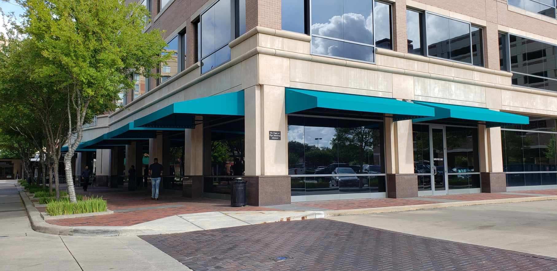 Custom fabric awnings installation 7 by AAA Awning Co., Houston Texas