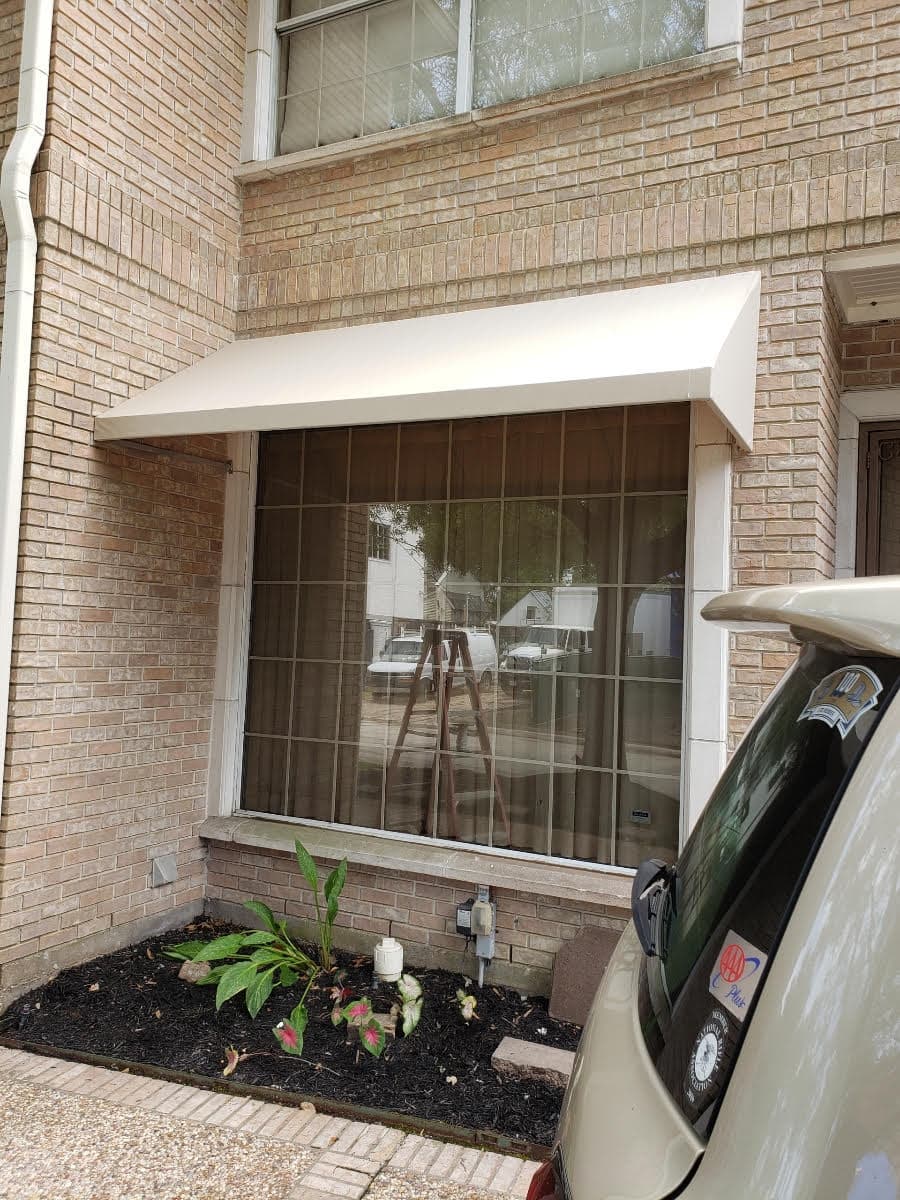 Custom fabric awnings installation 10 by AAA Awning Co., Houston Texas