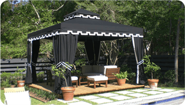 Custom gazebos & cabanas installation 8 by AAA Awning Co., Houston Texas
