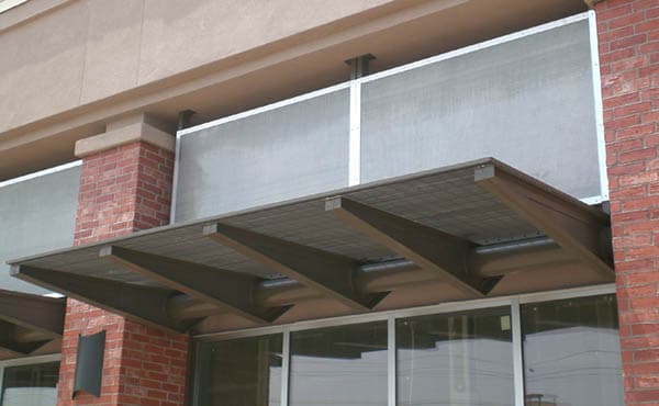 Custom metal awnings installation 12 by AAA Awning Co., Houston Texas