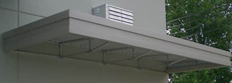 Custom metal awnings installation 14 by AAA Awning Co., Houston Texas