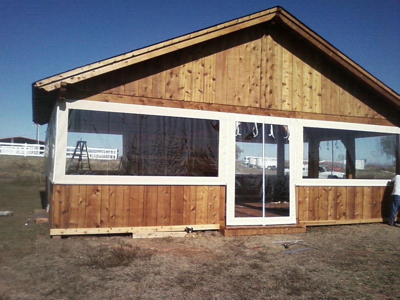 Custom patio curtains installation 4 by AAA Awning Co., Houston Texas
