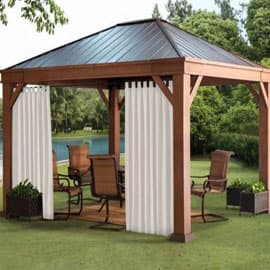 Custom patio curtains installation 7 by AAA Awning Co., Houston Texas