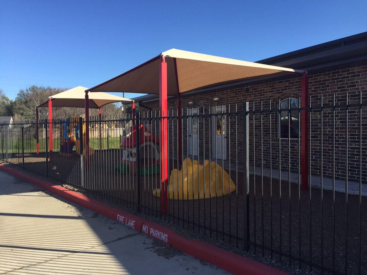 Custom shade structures installation 3 by AAA Awning Co., Houston Texas