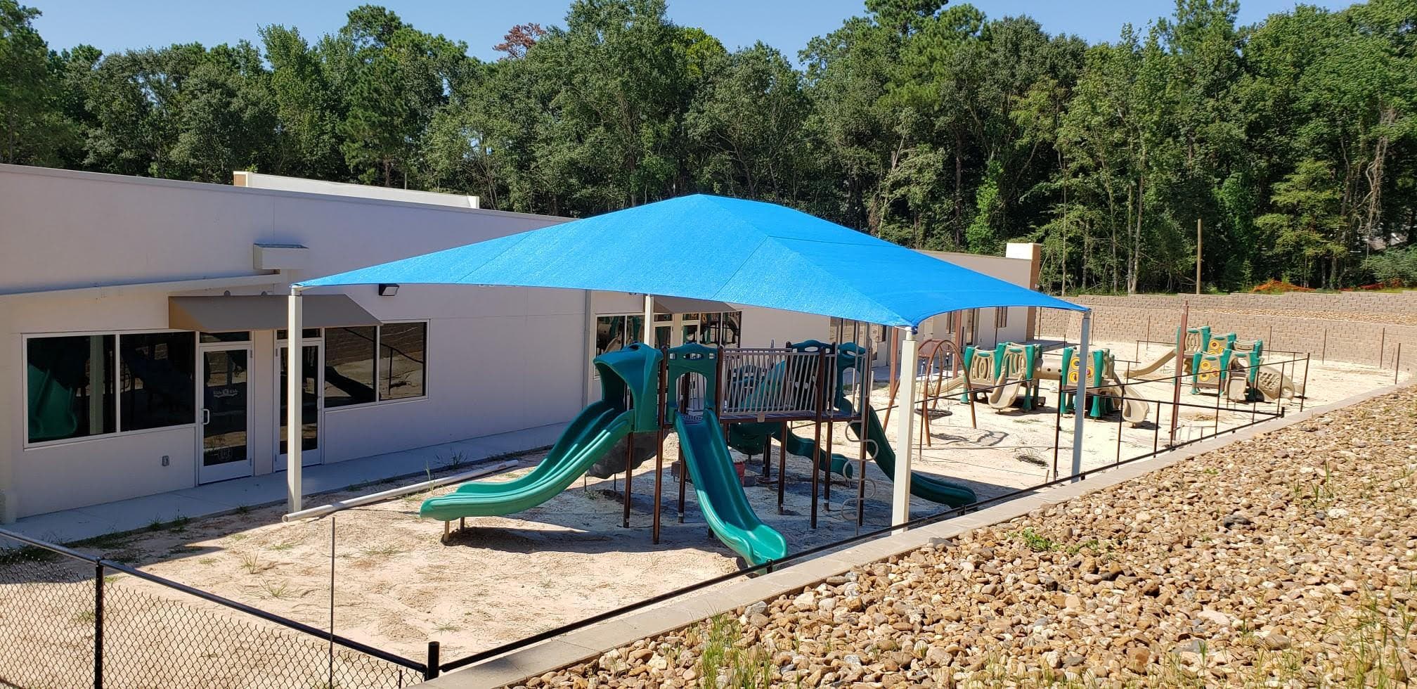 Custom shade structures installation 4 by AAA Awning Co., Houston Texas