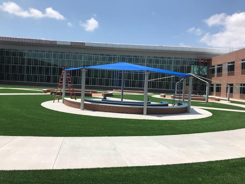 Custom shade structures installation 5 by AAA Awning Co., Houston Texas
